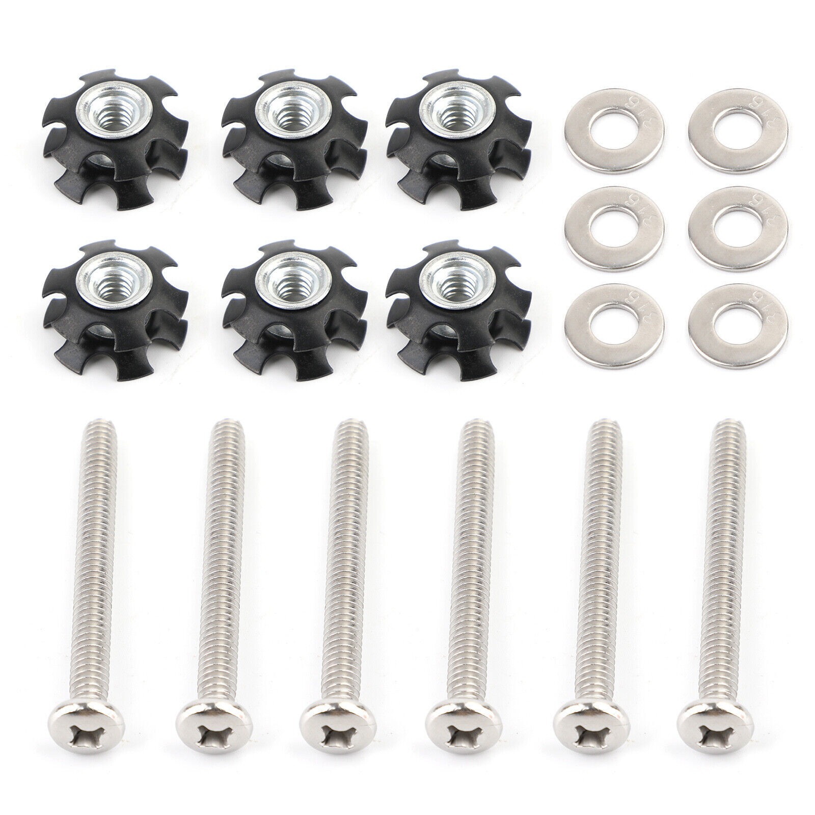 6PCS RV LADDER REPAIR KIT nuts Stainless Bunk Motorhome Parts Camper Trailer