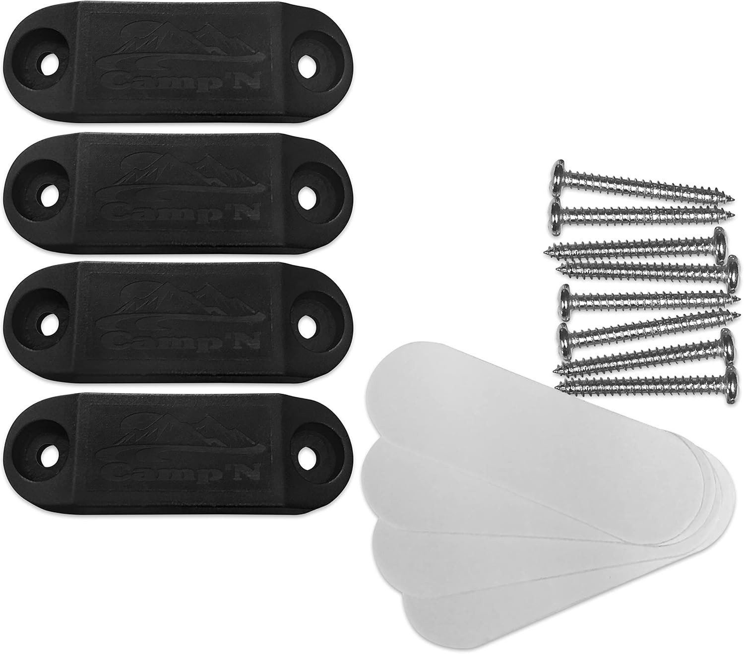 Camp’N RV Magnetic Door Catch – Black 2-Pair – Strong 2 Pair,