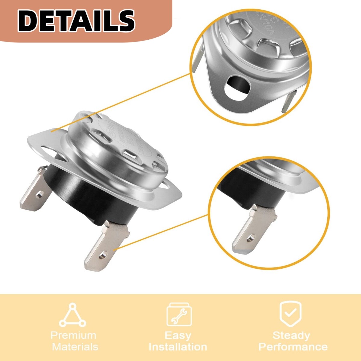 31091 High Temperature Limit Switch 190° For Atwood/ Dometic RV Furnace Heater