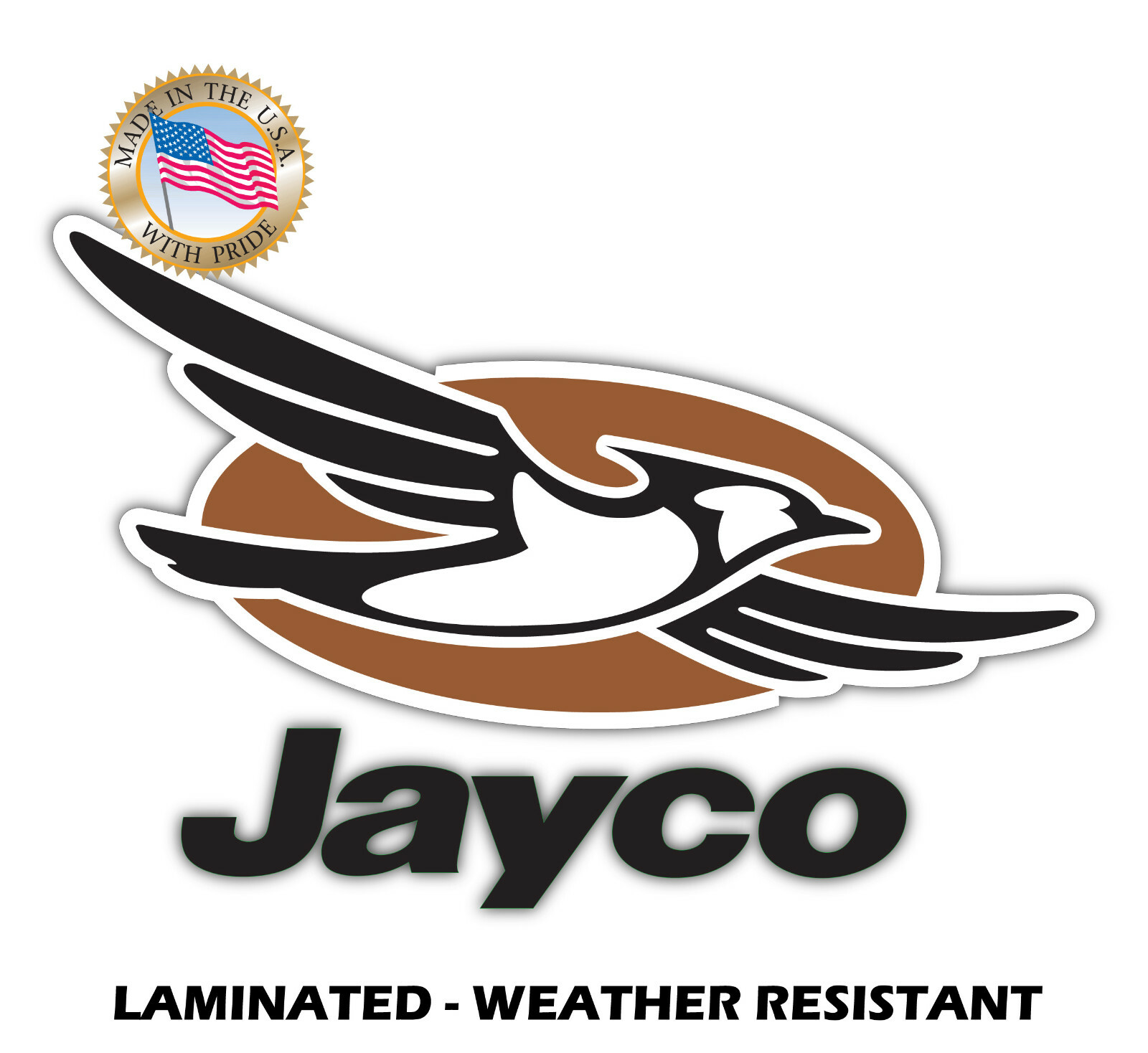 2X JAYCO RV TRAILER CAMPER DECAL STICKER LAMINATED VINYL BUBBLE-FREE