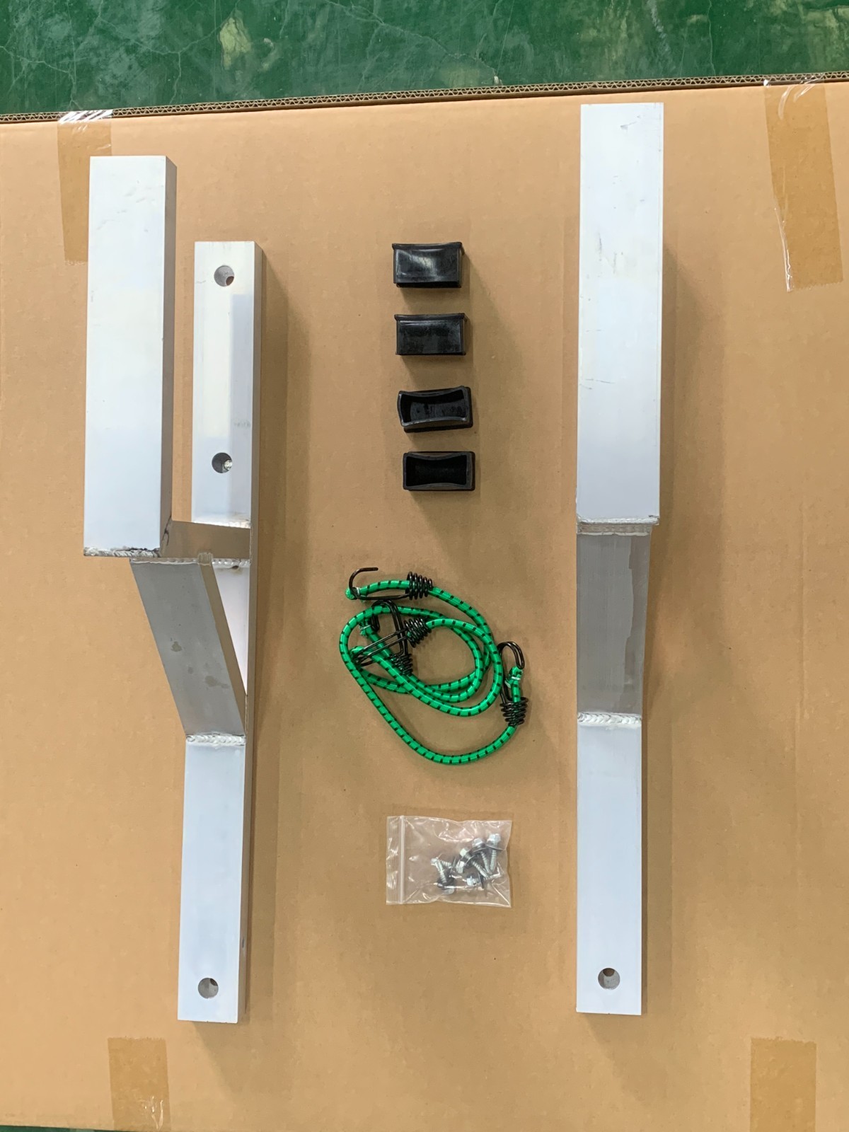 U.S. Warehouse Fits Ladder Rack for Trailer,Side Mount Heavy Steel Ladder Rack