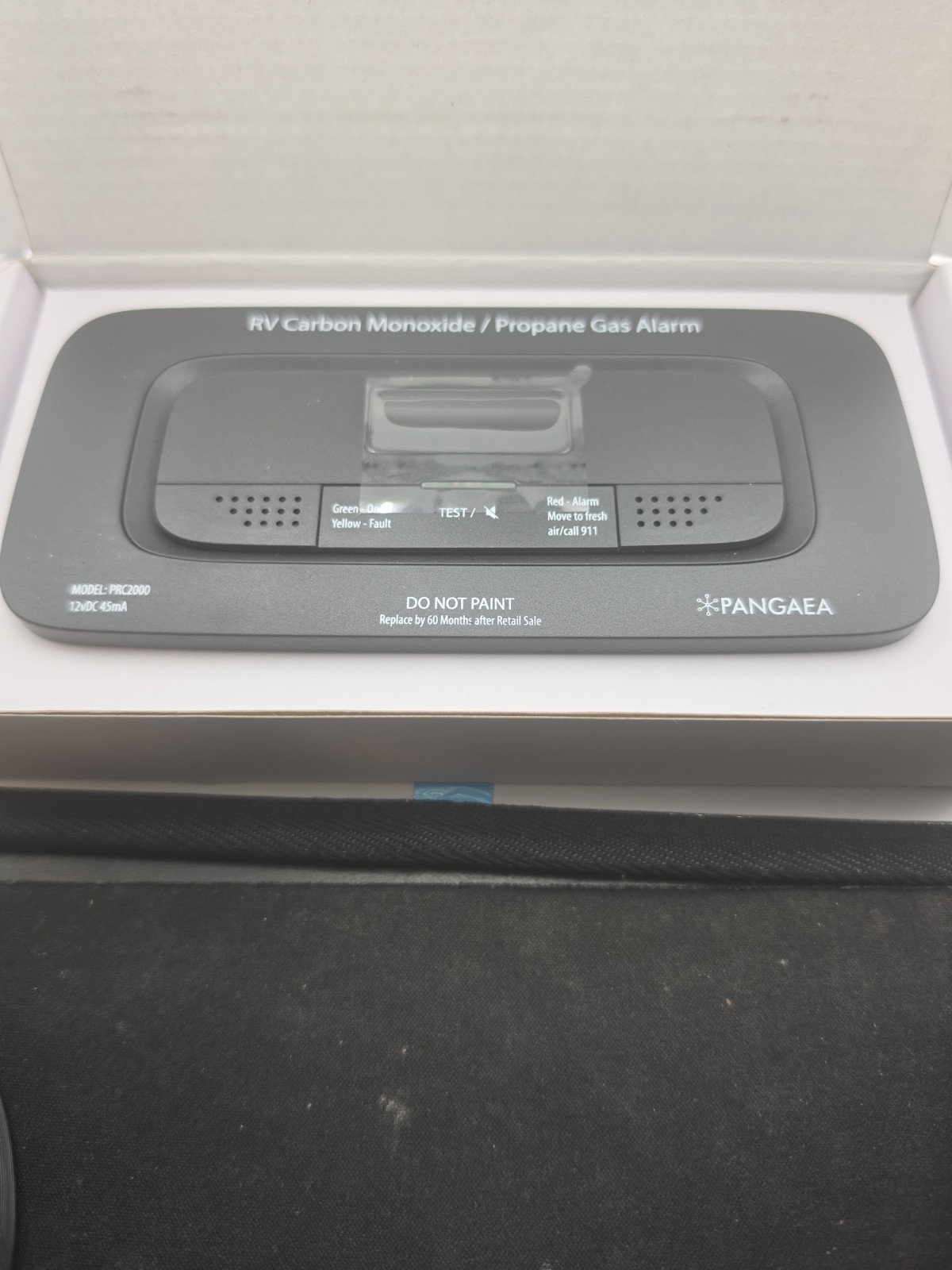 PANGAEA Digital RV CO & Propane Dual Gas Alarm – Hard-Wired DC 12V, LCD