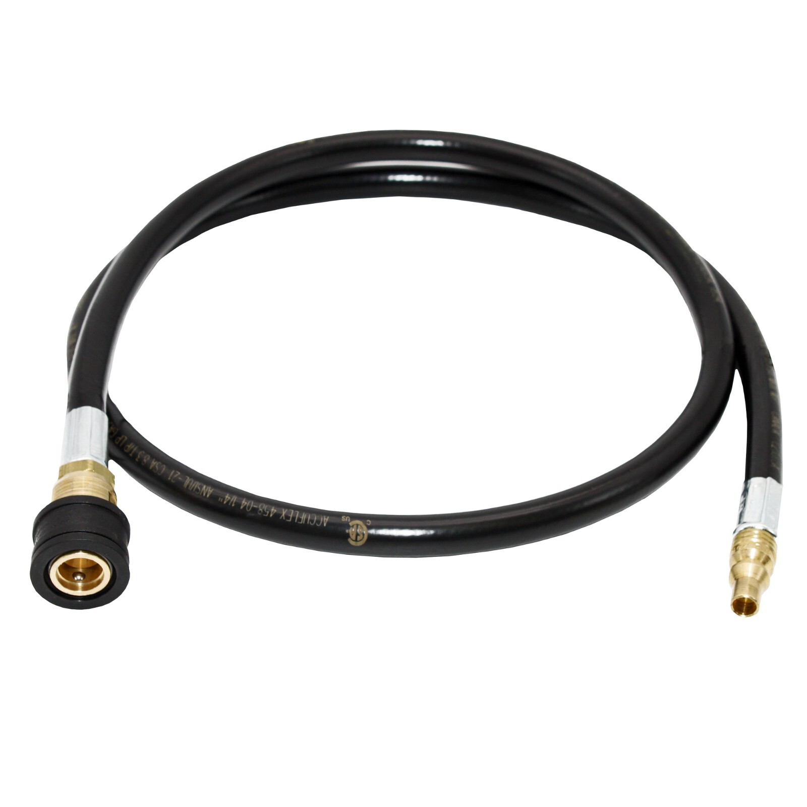 RV, Van, Trailer, Dual Quick Connect Hose, LP Gas Only, 48 Inch, 1/4 Inch