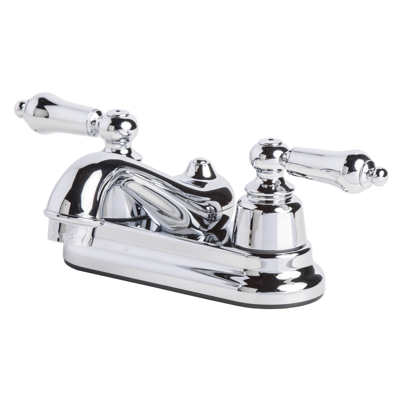 RV Two Handle Non-Metallic Centerset Lavatory Faucet Chrome Finish