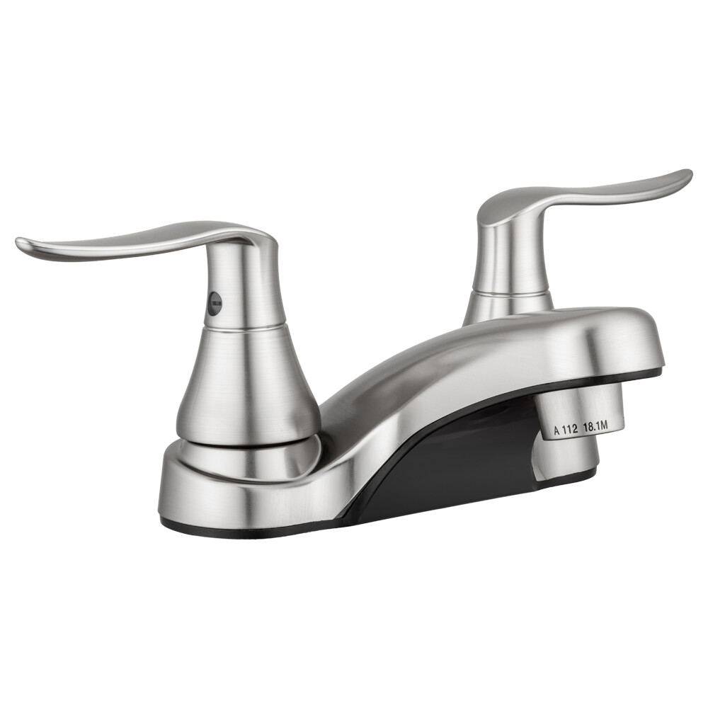 Dura Faucet DF-PL700LH-SN For Lavatory One Piece 4″Deck Mount Low Arc Spout