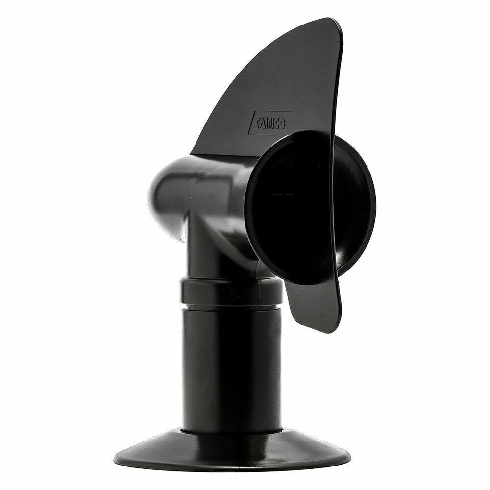 Camco 40597 Black Round Resin Cyclone Plumbing Vent w Weather Vane