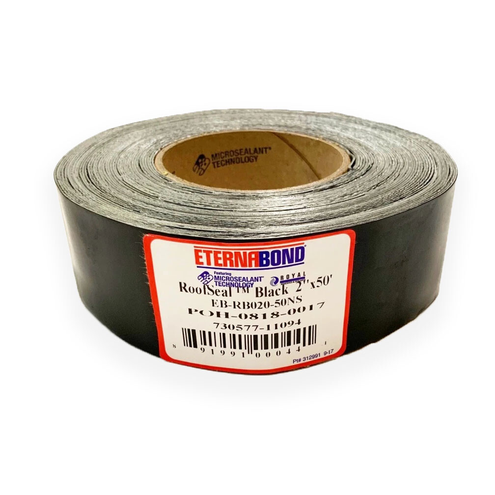 2″ x 50 ft Eternabond Roof Leak Repair Tape Patch Seal – BLACK – RSB-2-50