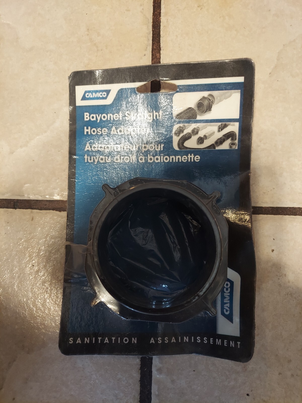 RV Camper Sewer Hose Adapter Bayonet Straight Hose Adapter