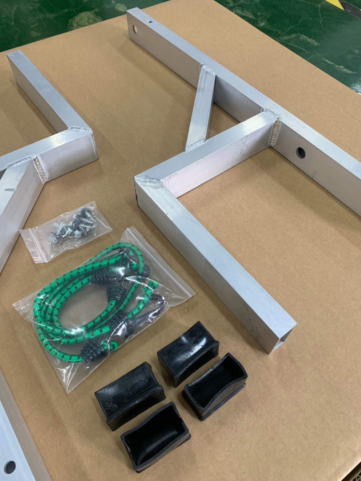 U.S. Warehouse Fits Ladder Rack for Trailer,Side Mount Heavy Steel Ladder Rack