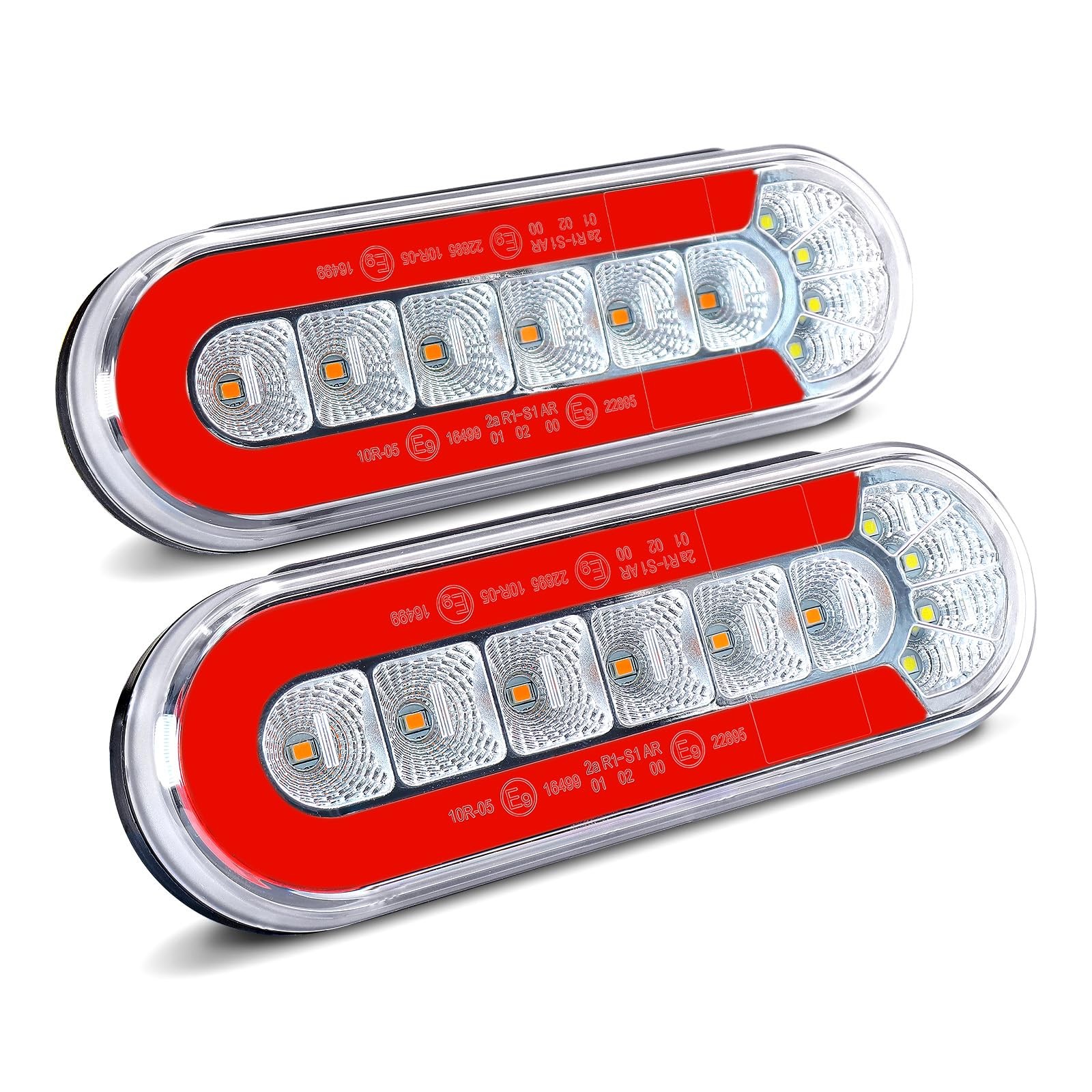 6 Inch Oval Led Trailer Lights Submersible Boat Trailer Light With Brake Turning