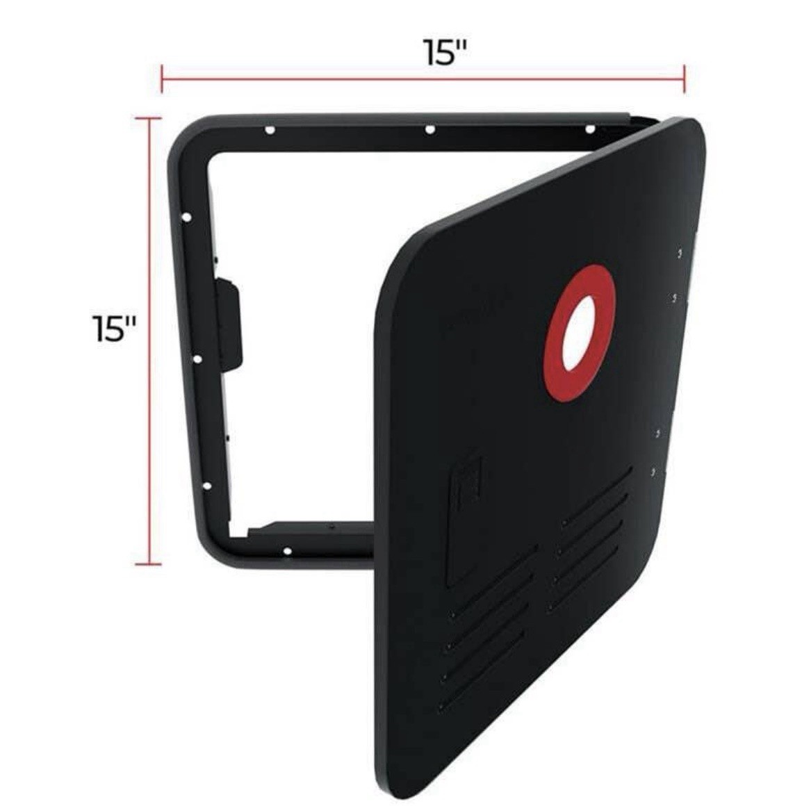 Banrterd 15×15 inches Black Door for RV water heater. Water heater not included.