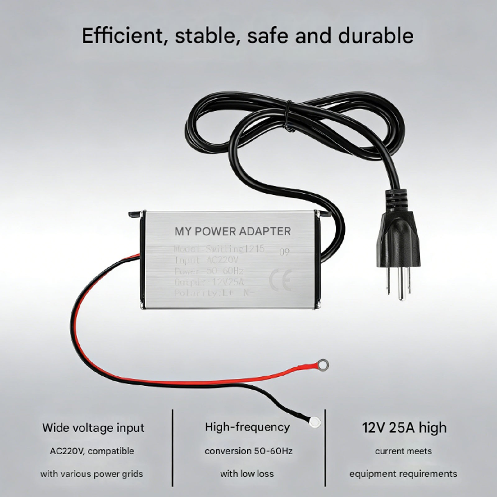 DC 12V /24V to AC 110V Adapter Air Heater Power Converter for RV, Workshops