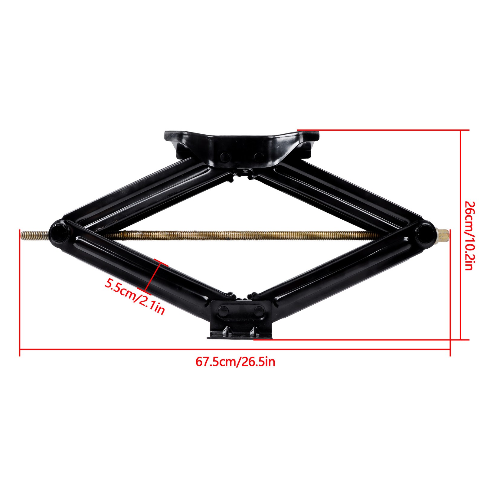 2PCS 24″ 5000lbs Scissor Jack Kit Fits RV Camper Trailer Stabilizer Leveling