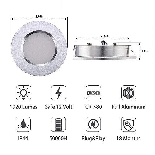 LED RV Lights, 12V Led Lights Dimmable Camper Interior Lights 4000K UltraThin RV