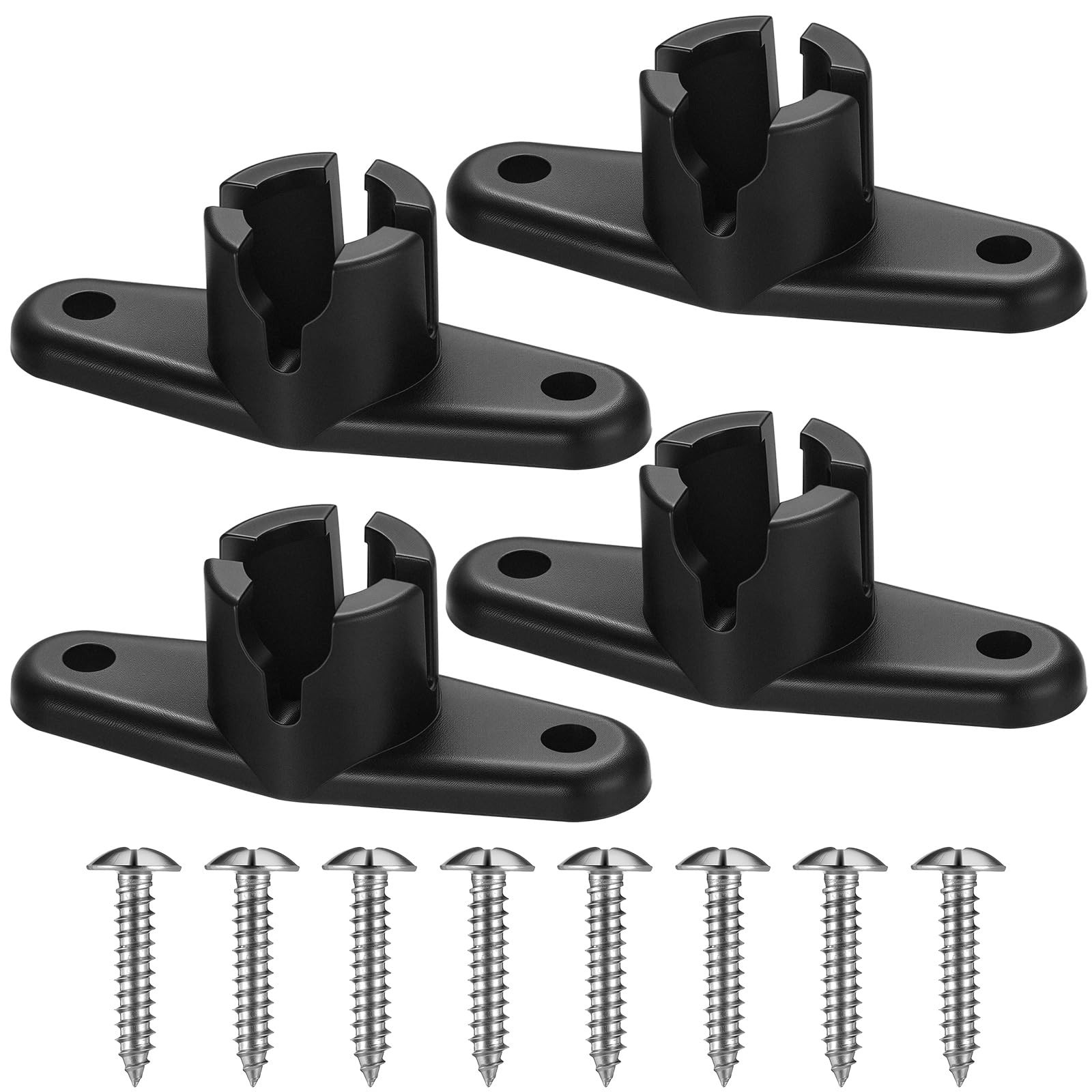 4 PCS Awnings Ball End Bases Fits Trimline Pop Up Camper Awning Rafter Parts