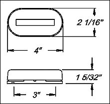 (4) Amber Clearance/side Marker Light RV Trailer Truck Utility cargo dump