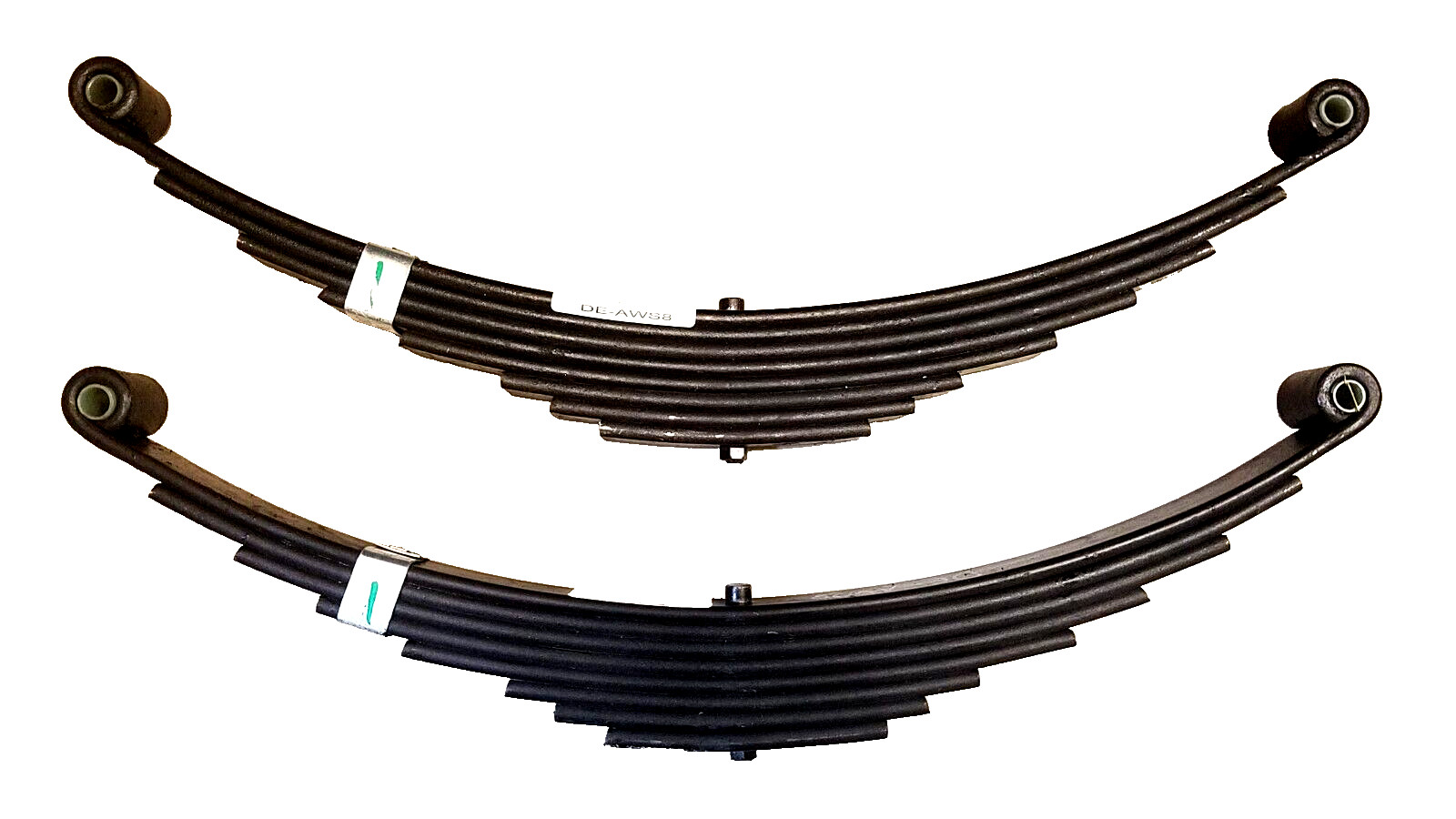 2 Trailer Leaf Springs, 4000#, 8 Leaf, 26″ Long Eye To Eye, 1.75″ Wide