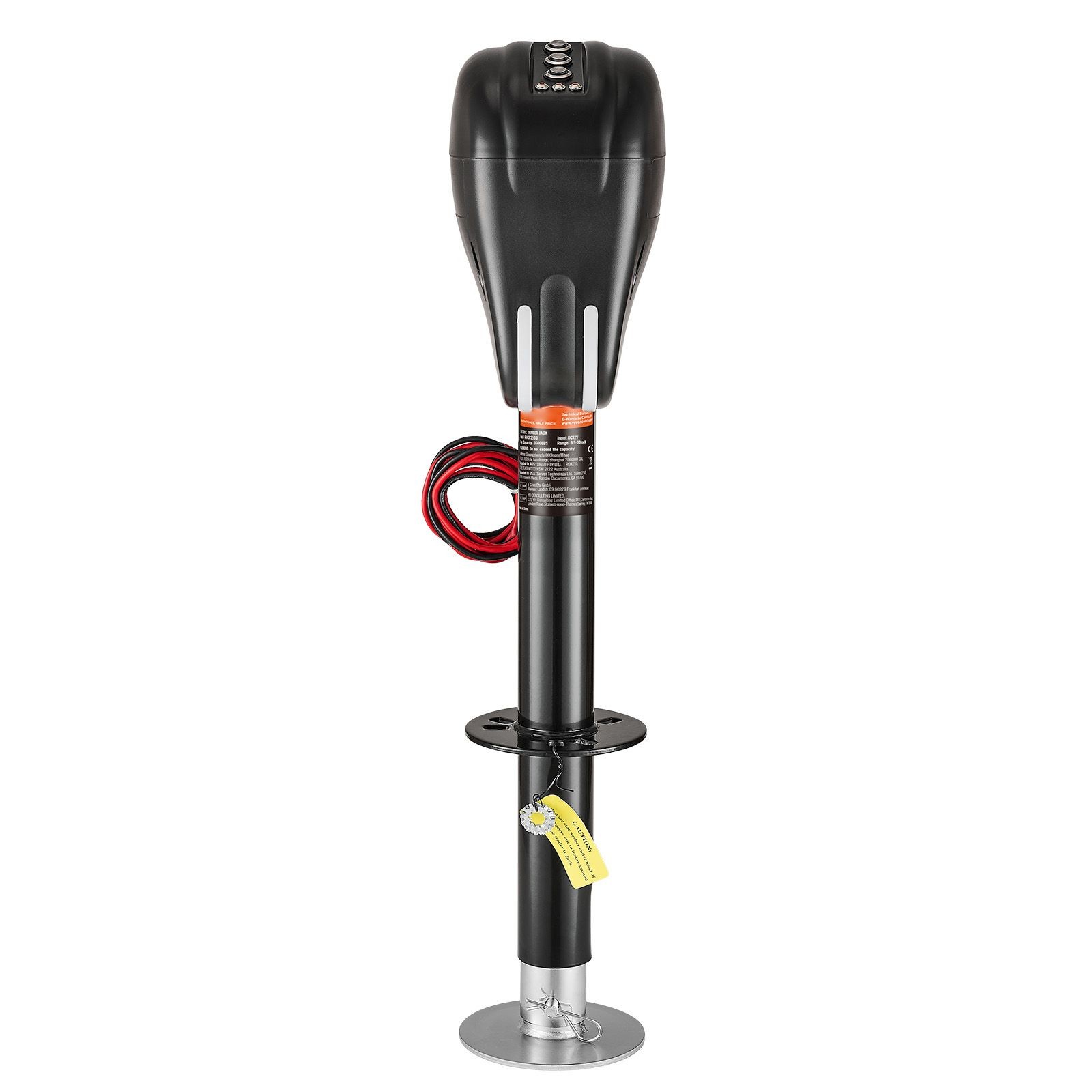 3500lb Electric Trailer Jack 9.5-30in Lift, 12V DC