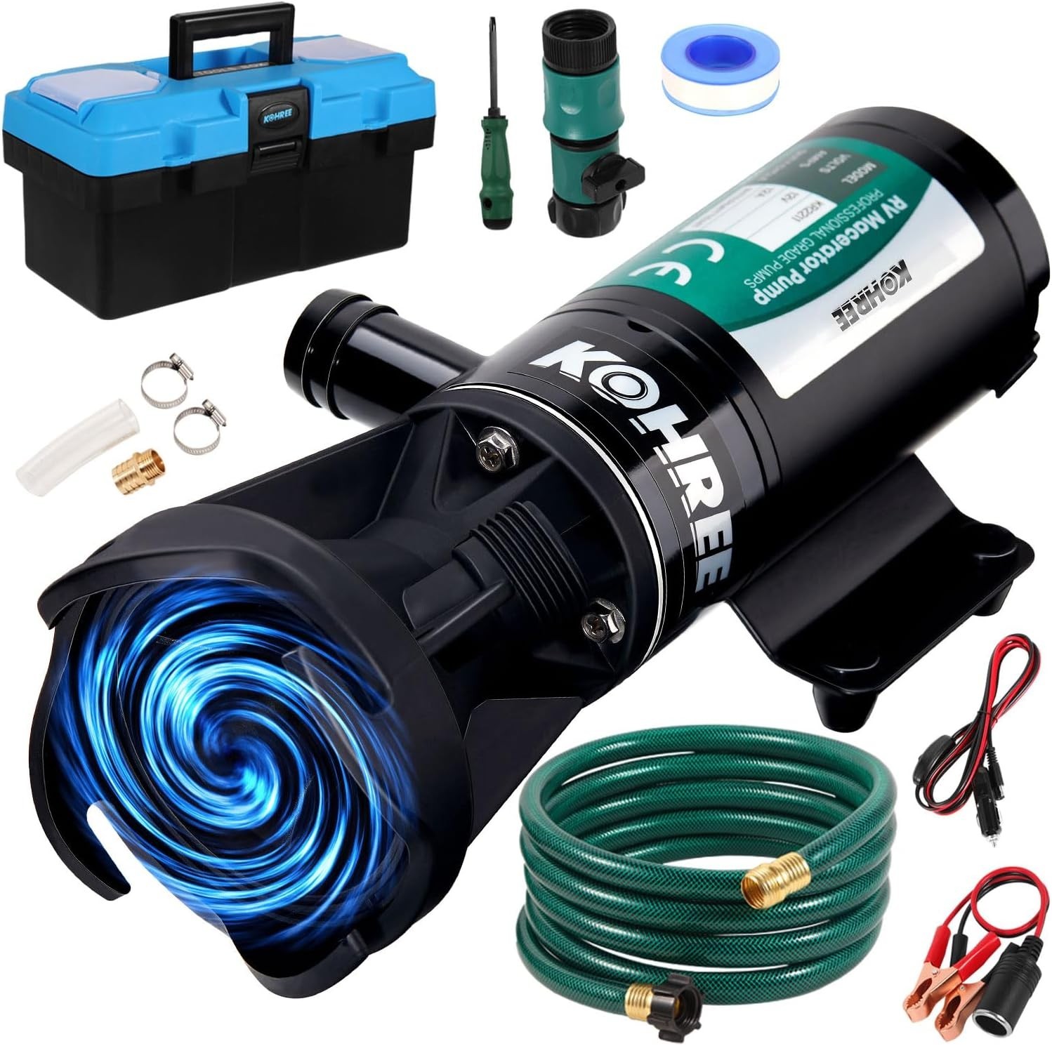 Compact 12V Self-Priming RV Macerator Pump – Efficient Waste Management Solution