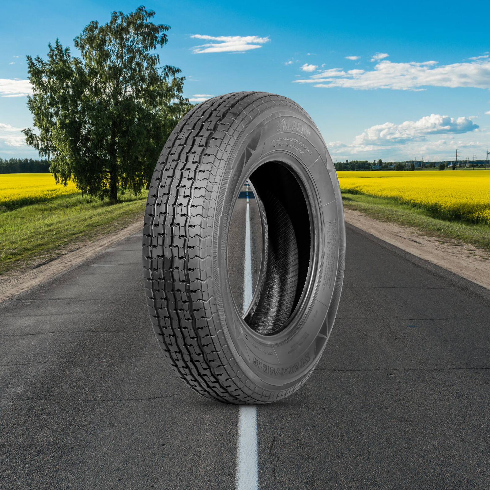 8PR Trailer Tires ST205/75R15 Load Range D Heavy Duty 205/75R15 205 75 15 Radial