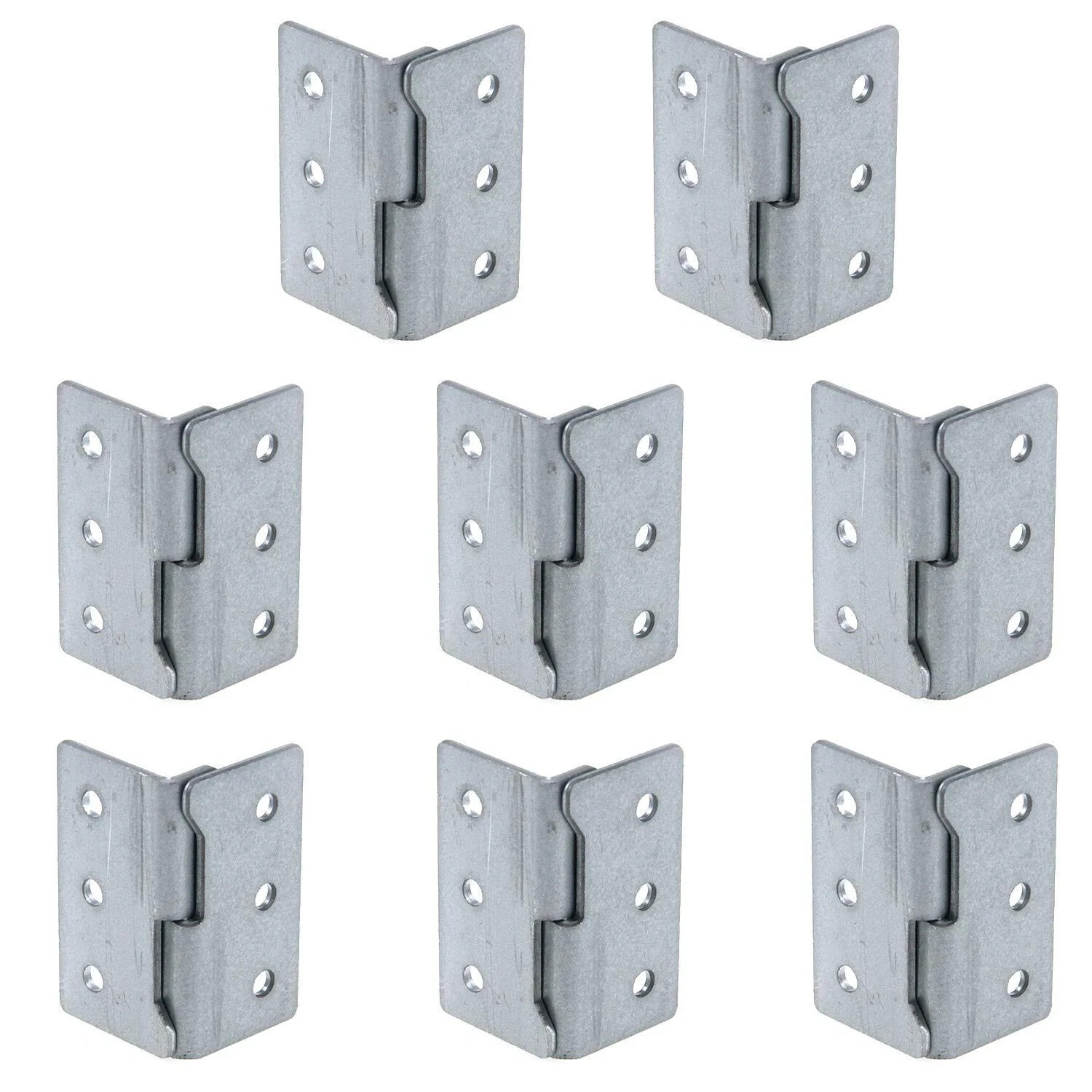 8Set16Pcs Trailer Wood Sides Bracket 2″ x 1.1″LxW Trailer Rack Corner Adapter…