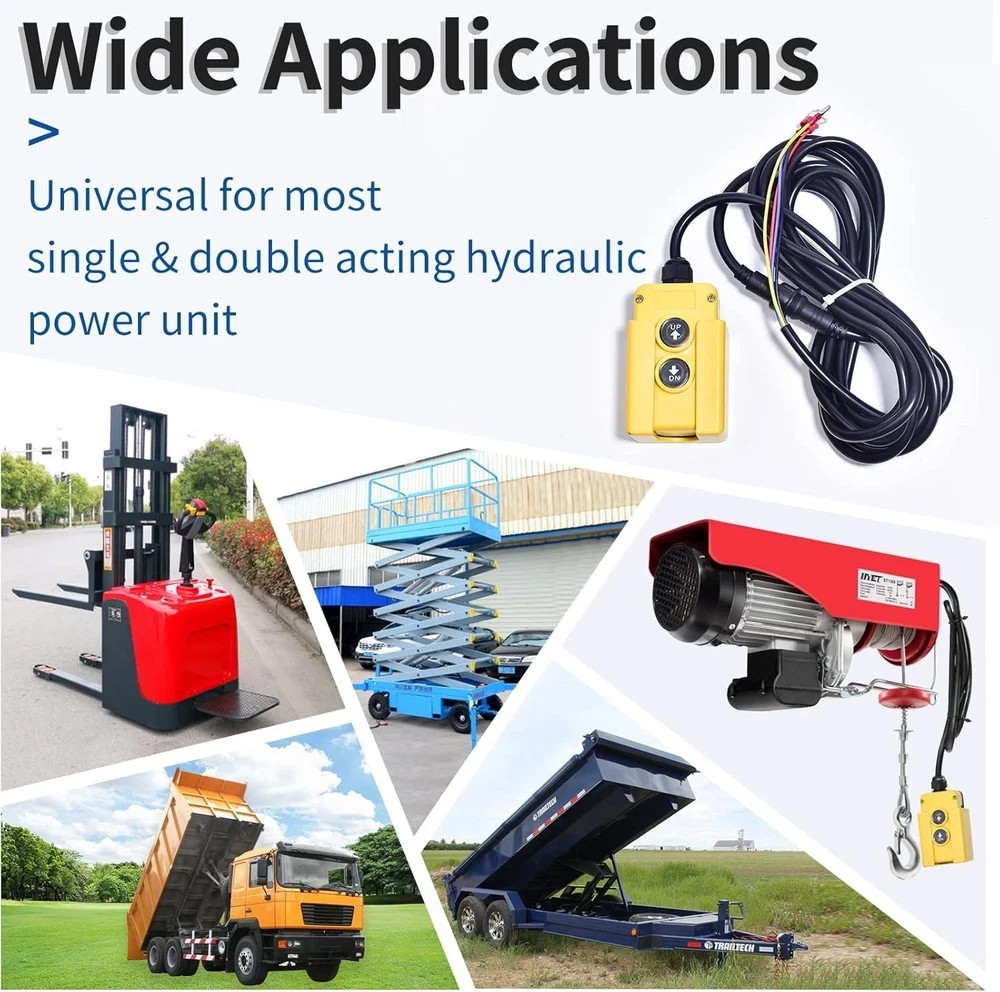Dump Trailer Remote Control Switch 12V DC Hydraulic Pump Up Down 2-Way