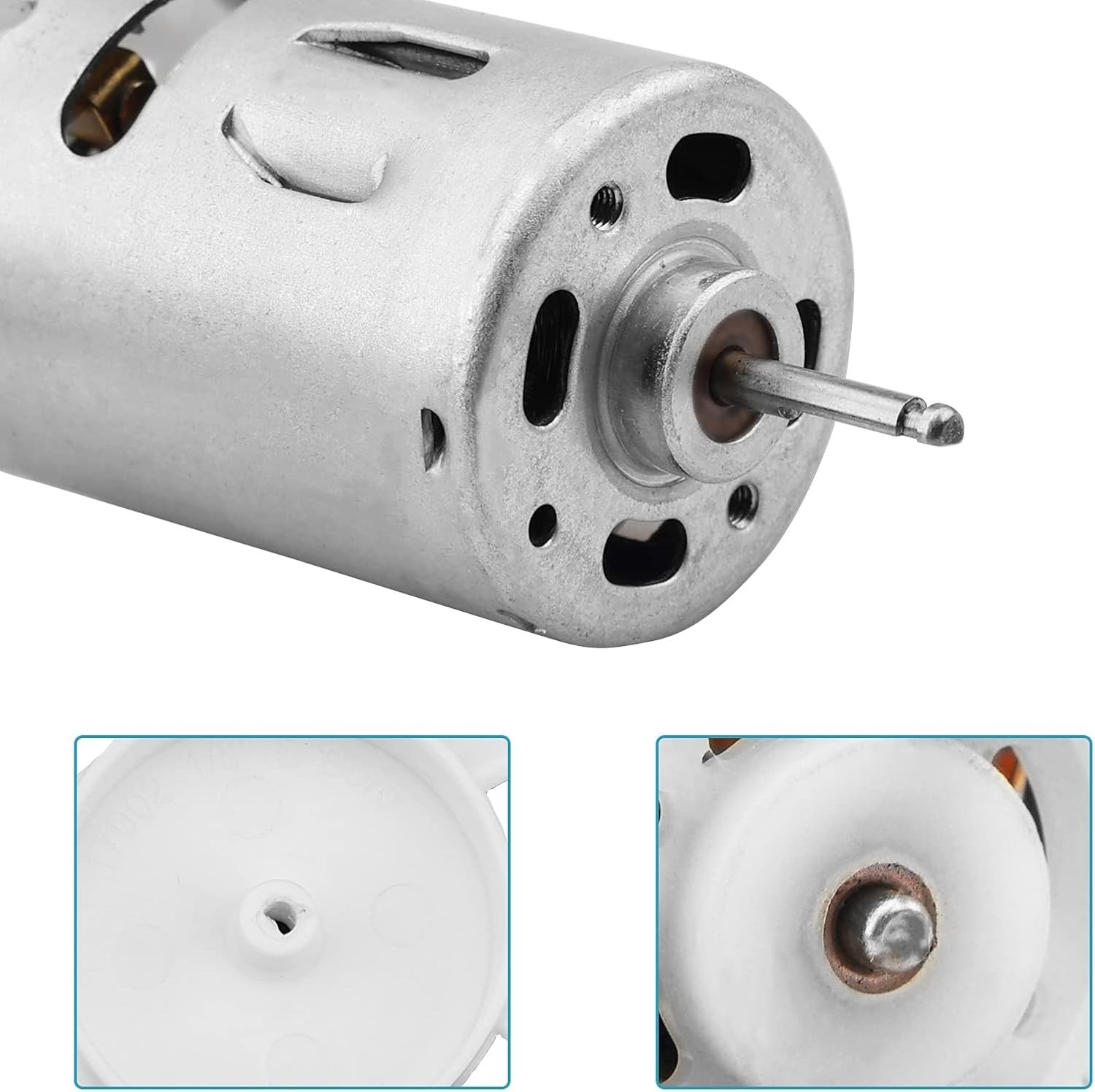 RVMATE 6 Inch Replacement White RV Vent Fan Blade – 12V D-Shaft RV Vent Motor