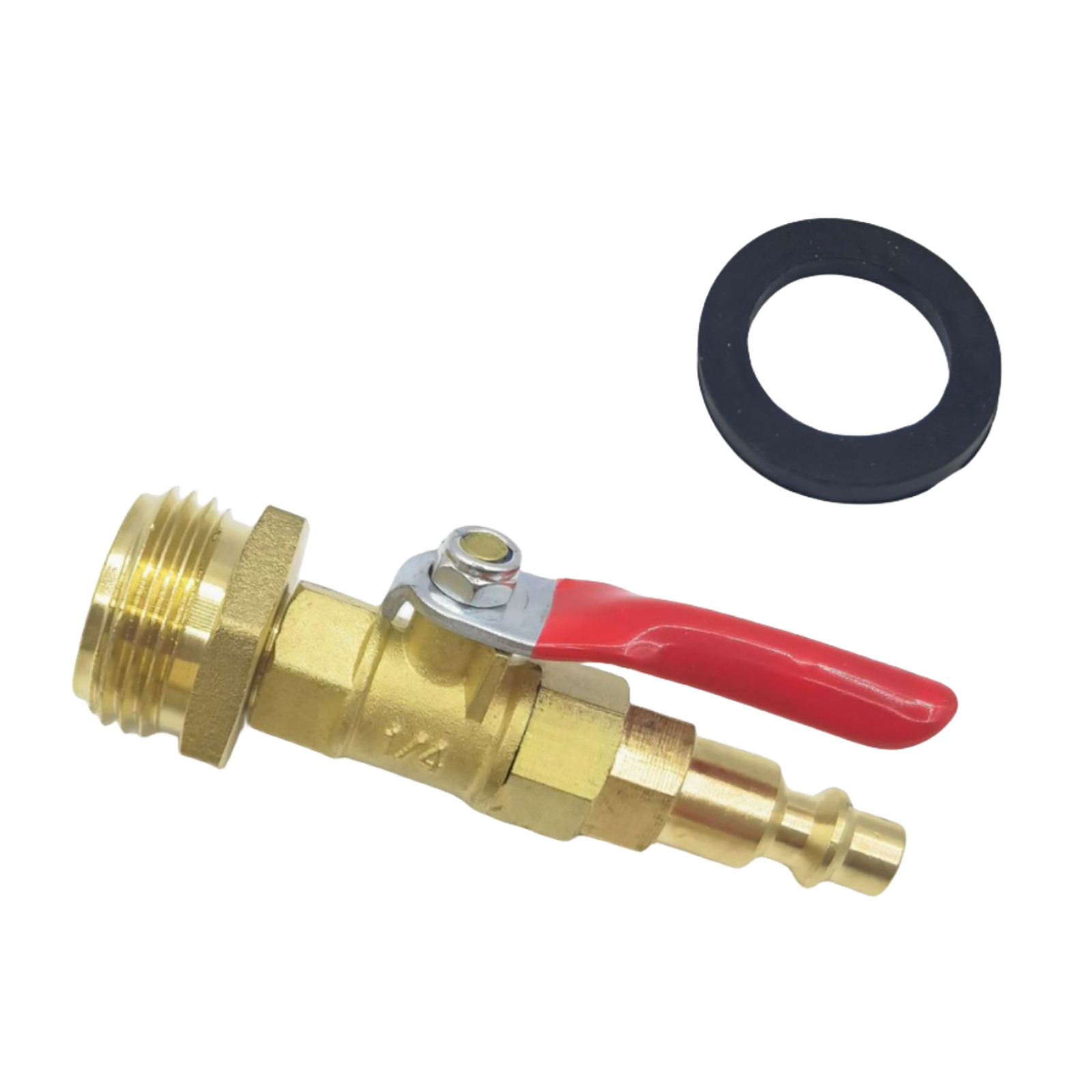 1/4″ Male Quick Connect Plug and 3/4″ Male GHT Thread Winterize Blowout Adapter