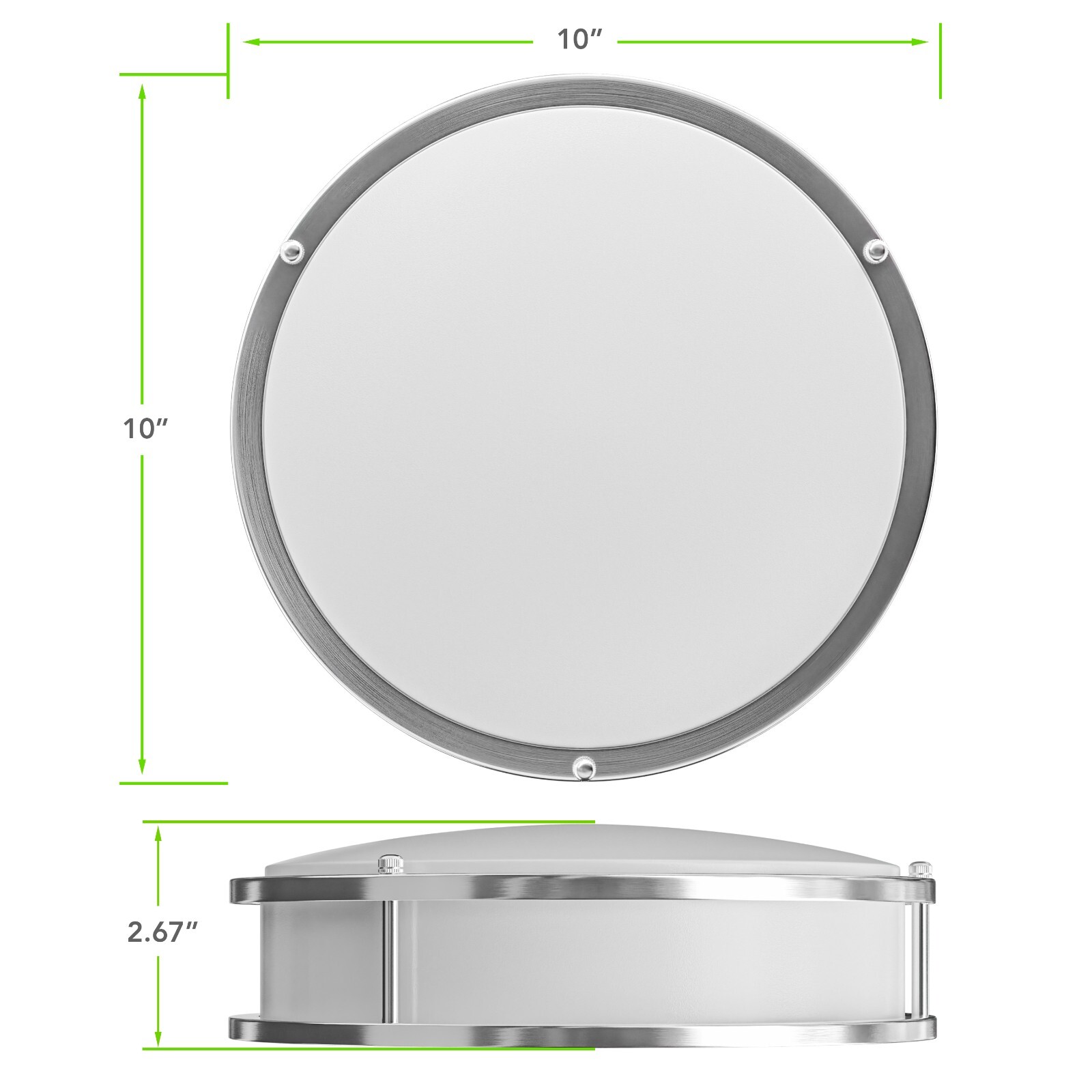 10 inch Surface Mount LED Ceiling Lamp for RV, Trailer, Camper, Boat DC 12V 15W