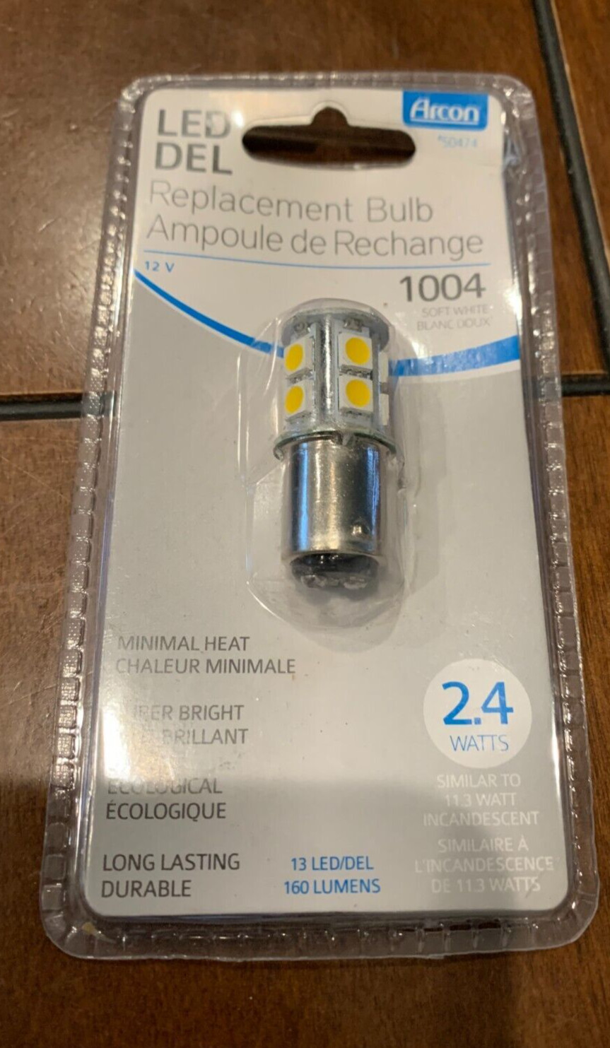 New! Arcon LED Replacement Bulb 50474 Soft White 2.4 watts