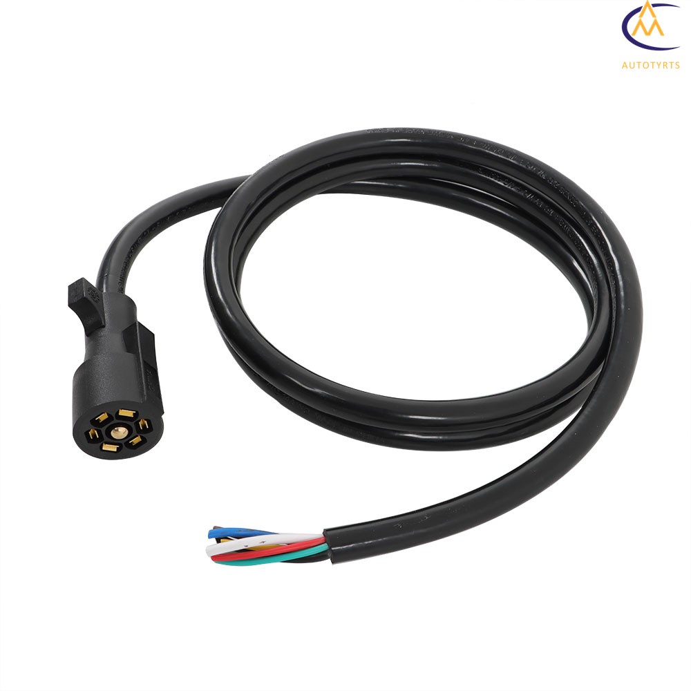 7FT Wire Harness Light Plug Connector For 7-way 7-pin trailer connection cable