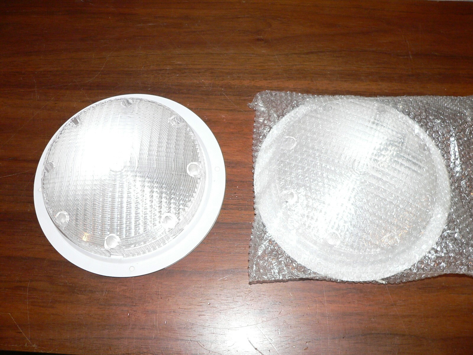 Pair of Lumitronics RV Camper Porch Dome Security Scare Lights, NEW, 12 volt