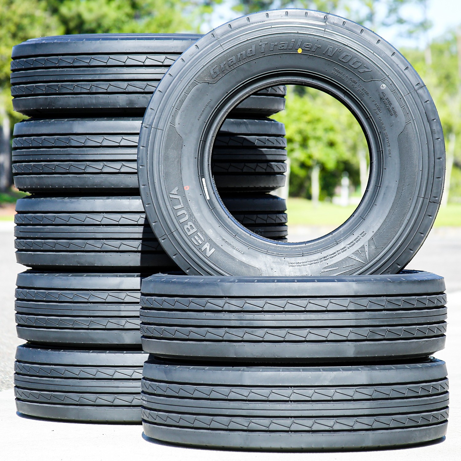 6 Tires ST 235/85R16 H 16 Ply Nebula Grand Trailer-N’ 007 All Steel Trailer