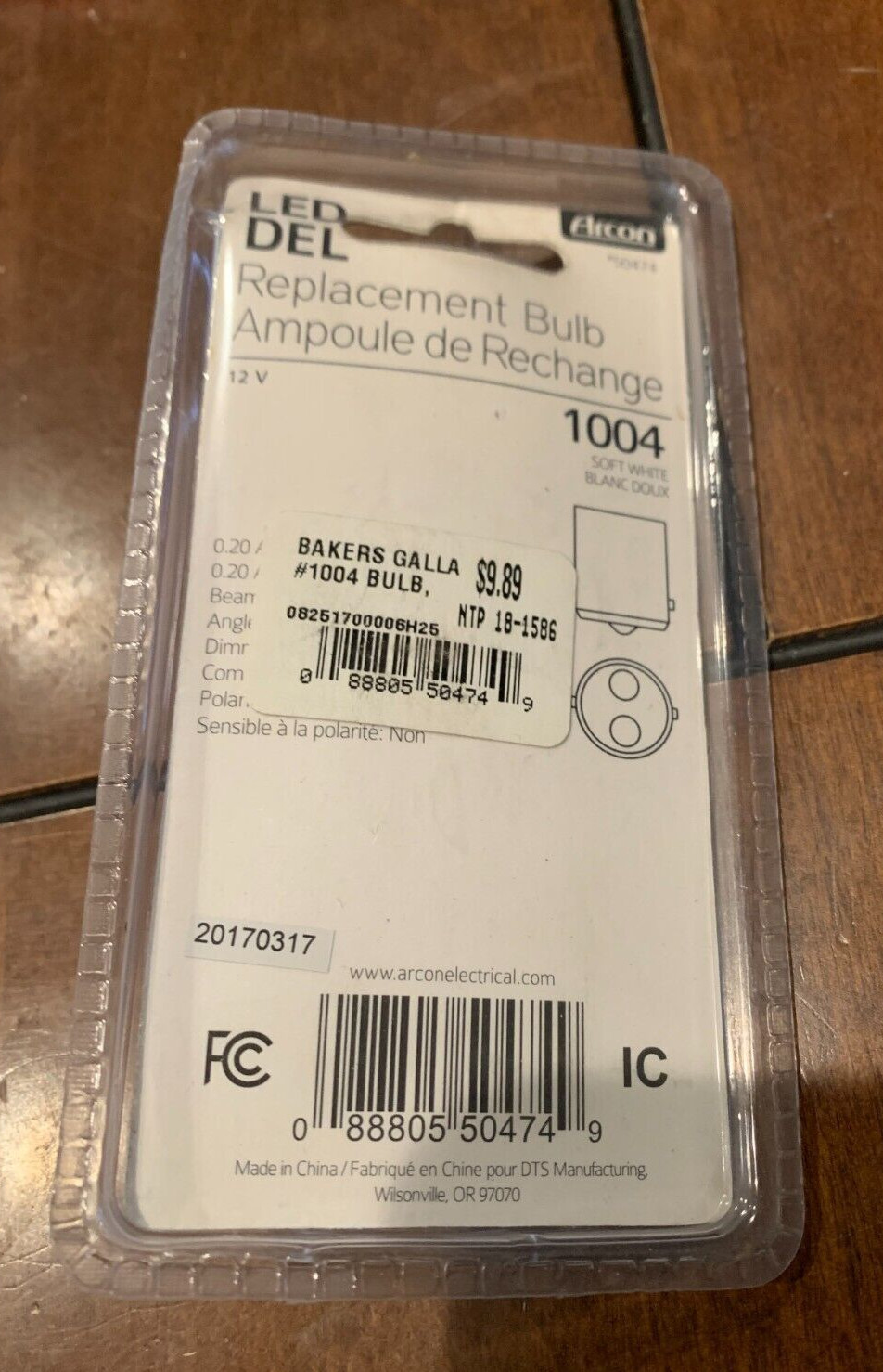 New! Arcon LED Replacement Bulb 50474 Soft White 2.4 watts