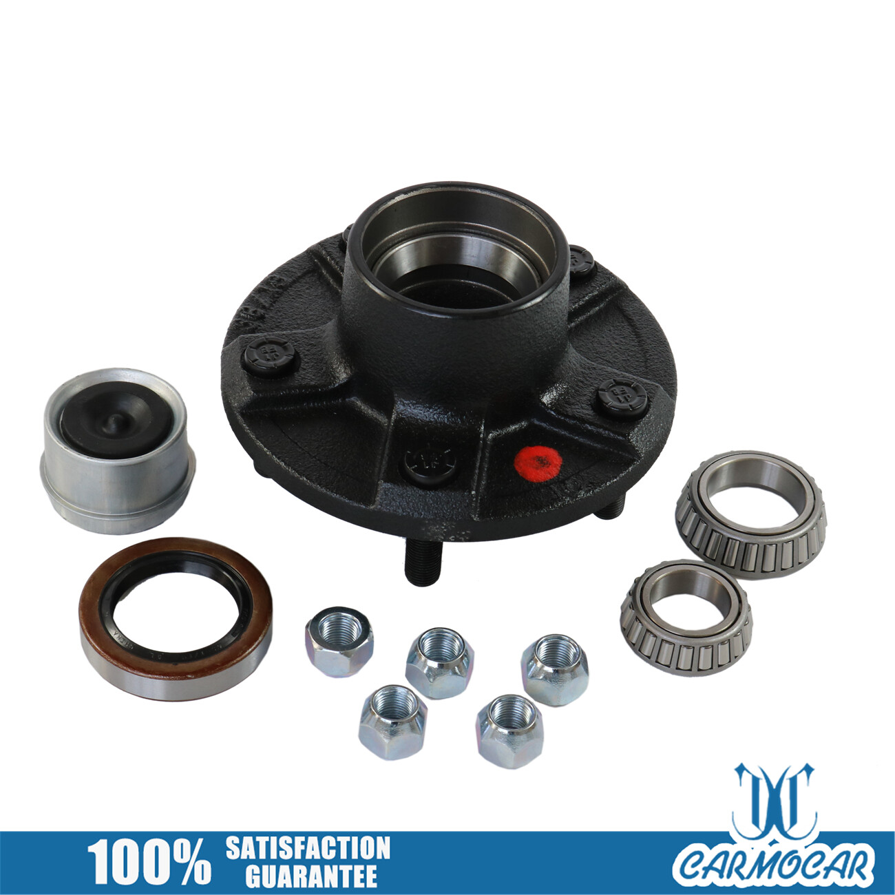 5 Lugs Trailer Idler Hub Kits Set of 2 5 on 5 5×5” for 3500 lbs Trailer Axle