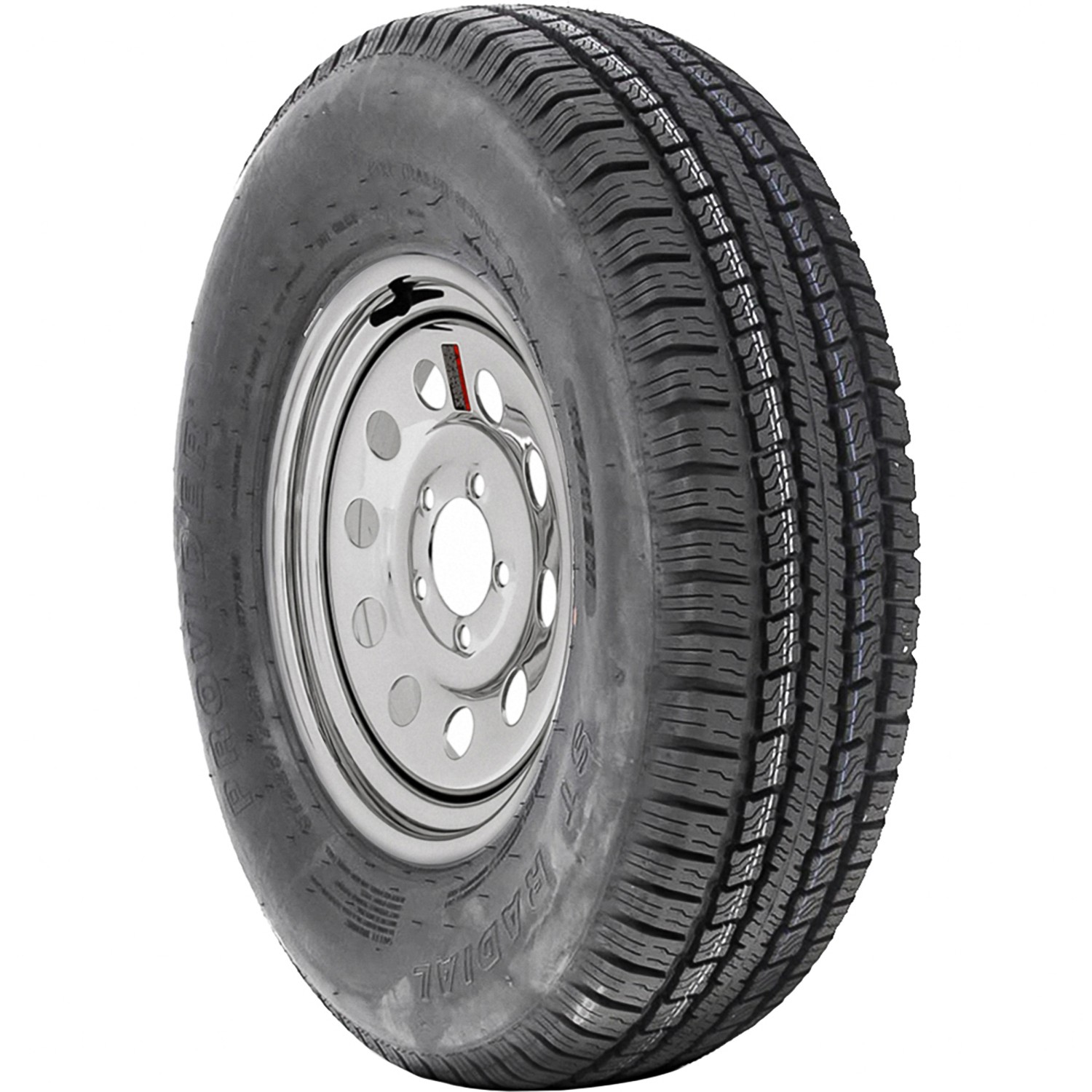2 Assemblies Taskmaster Provider ST 235/80R16 G 14 Ply Trailer 8×165.1 Silver