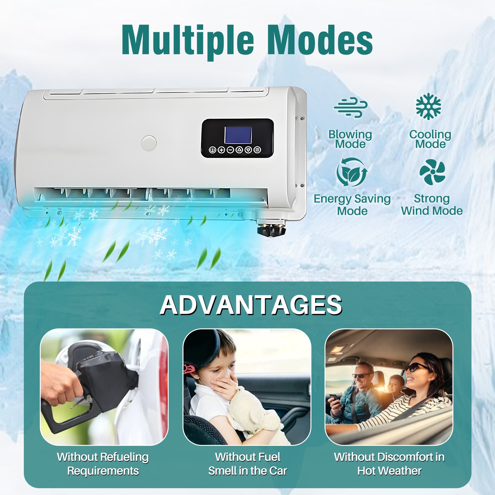 Treeligo 24V Split Fast Cooling Air Conditioner Kit For Electric Car Truck Van