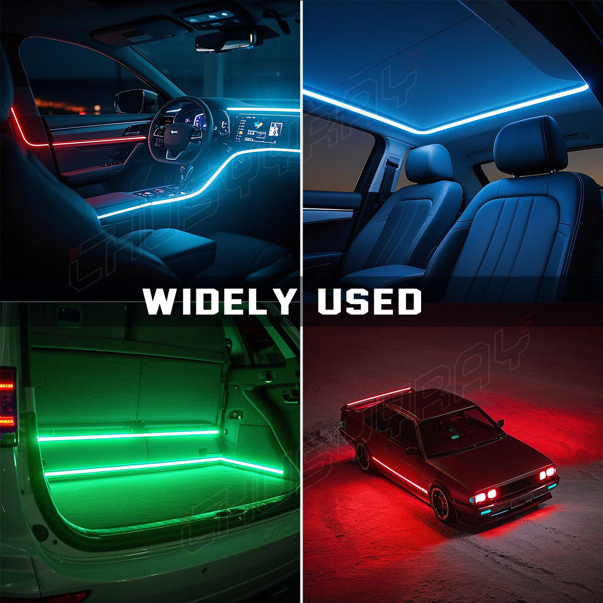 6000K RGB Waterproof RV Exterior Awning Strip Lights, RV Outdoor Lights16.4 FT