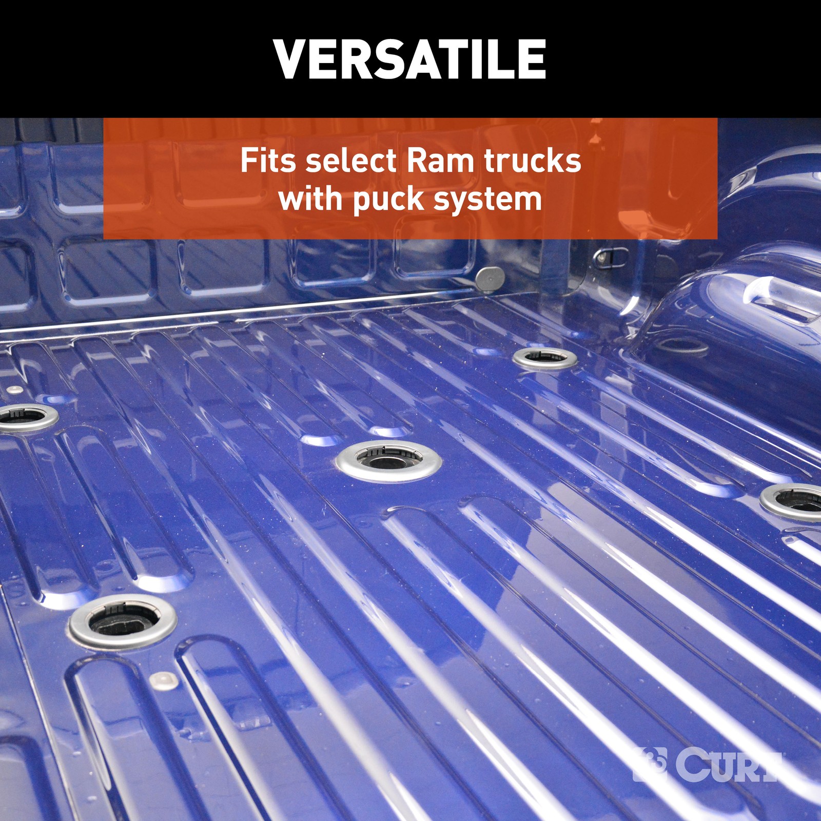 Curt Puck System 5th Wheel Hitch Adapter with Rails for 2013-2026 Ram 2500/3500