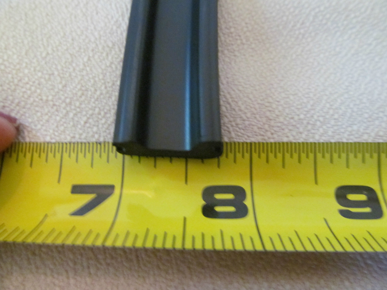 15 Feet BLACK RV Trailer Thick Vinyl 3/4″ Insert Trim Mold Flexible Screw Cover