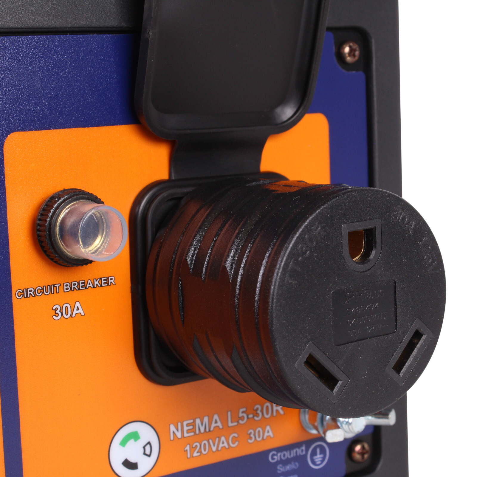30A Generator RV Power Adapter L5-30P Male to TT-30R Female 125 Volt 30 Amp 120