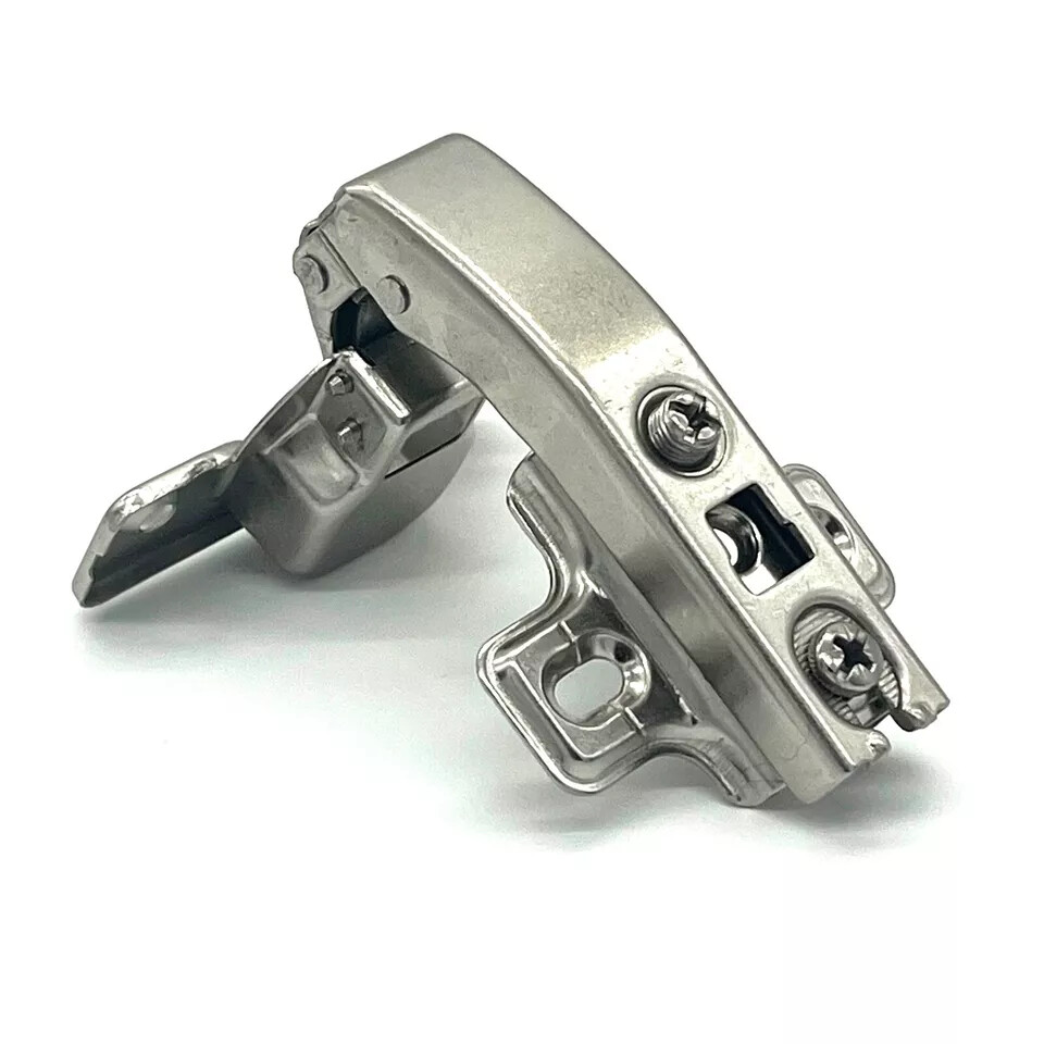 Push Button & 90º Hinges Cabinet Cupboard Campervan Motorhome Door Catch