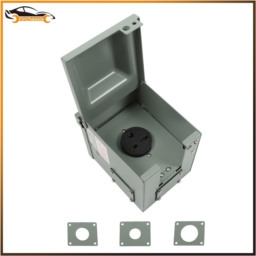 30 Amp 3 Prong 250 Volt Welding Power Outlet Box NEMA 6-30R Power Outlet Panel