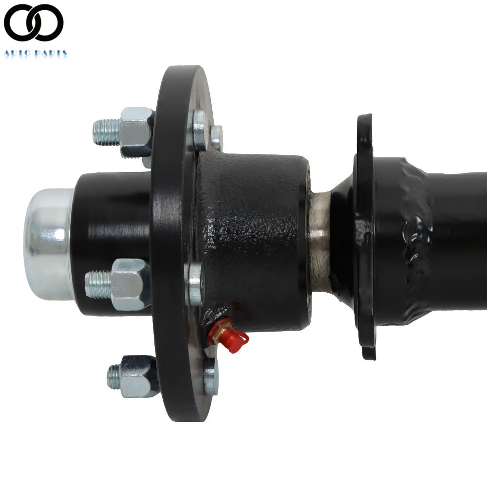 3.5K Trailer Axle 5 lug 5 on 4.5″ 95″ HF 80″ Spring Center 82″ with U-Bolt Kit