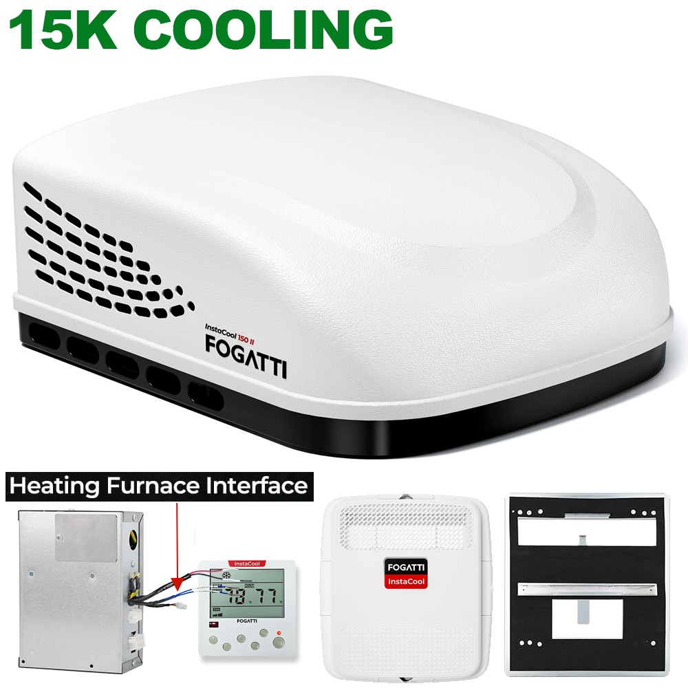 RV Air Conditioner 13.5K-15K BTU Cooling Rooftop RV AC Unit Upgrade Controller