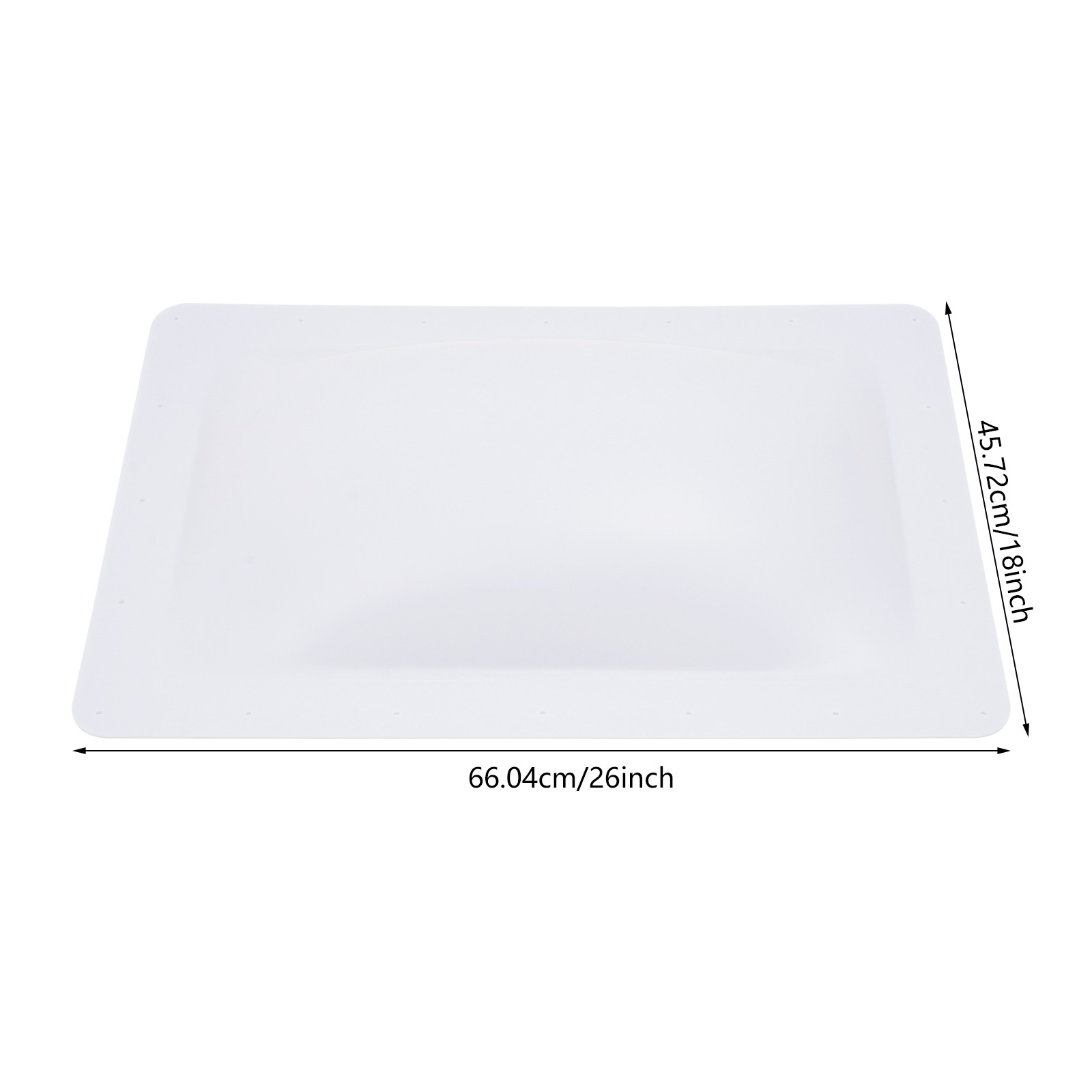 RV Skylight Fits For Camper Skylight 18*26in Universal RV Skylight Outer Dome