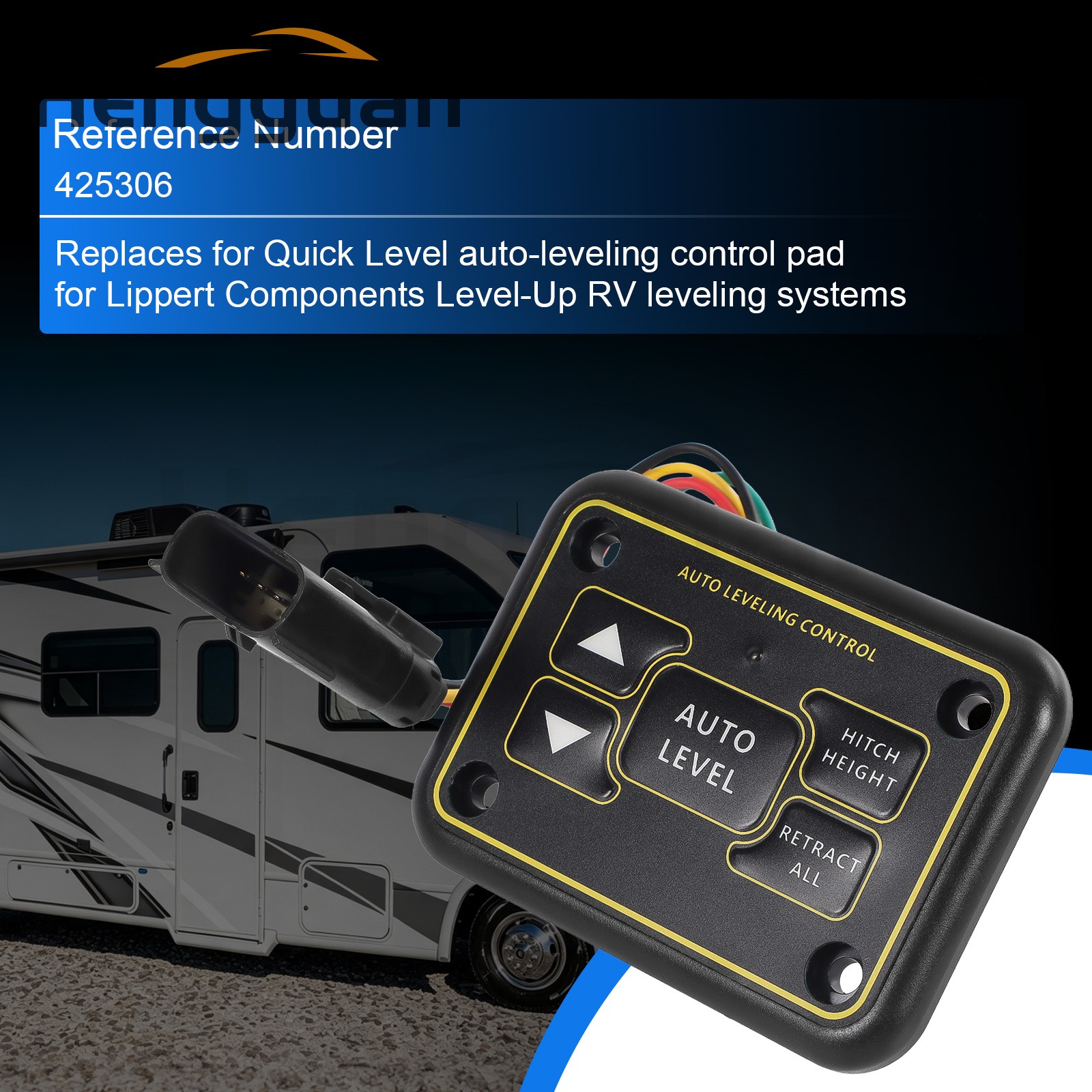 Leveling System Touchpad Control 5 Button Black Pad Module For 425306 Auto
