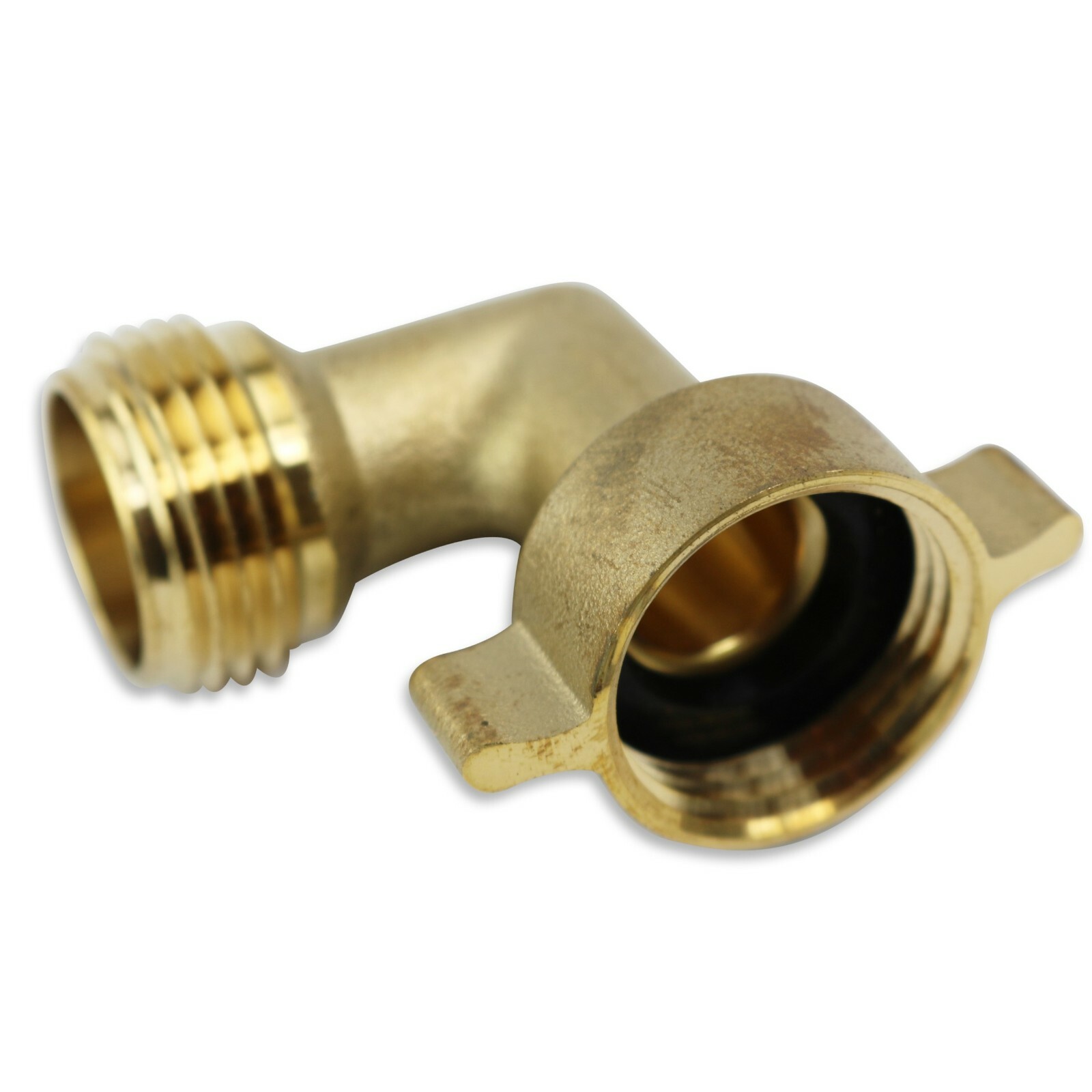 Leisure Coachworks 90 Degree Hose Elbow RV Water Intake Fitting Solid Brass 3/4″