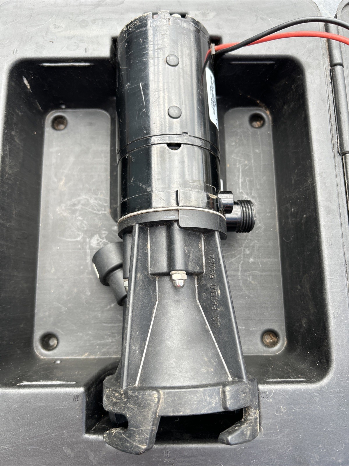 FLOJET PORTABLE RV WASTE PUMP 18555000A 12-V IN USED CONDITION