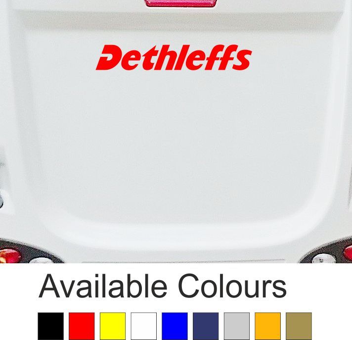 DETHLEFFS MOTORHOME | Sticker-Decal-Graphic | Front Rear | FREE POST | (BB134)